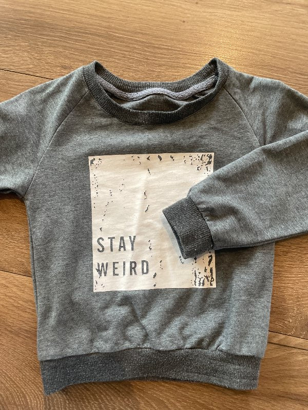 Grá peysa Stay Weird
