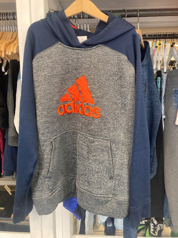 Hettupeysa grá/blá adidas