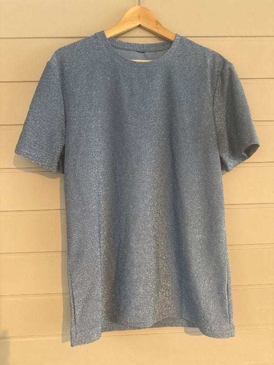 Bolur glimmer ljósblár