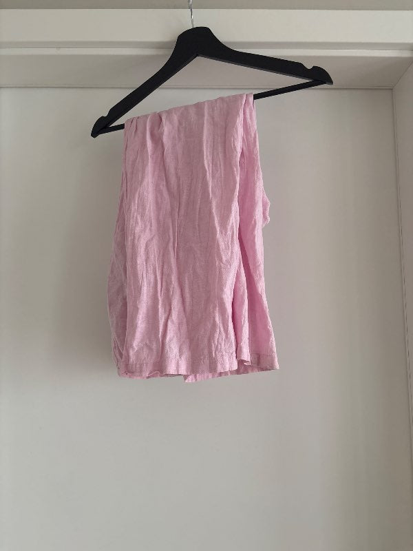 Ginatricot ljós bleikar linen buxur